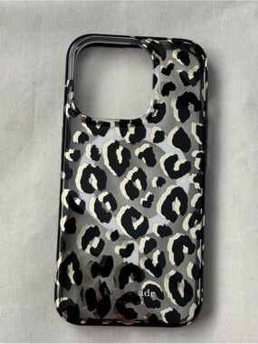 kate spade Black & gold MagSafe Leopard Print Phone Case - iPhone13Pro